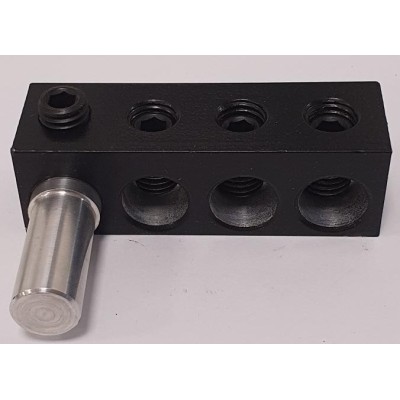 Adaptador de corriente 3 vías de 50mm aluminio negativo