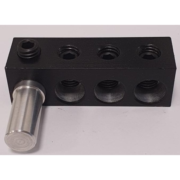 Adaptador de corriente 3 vías de 50mm aluminio negativo