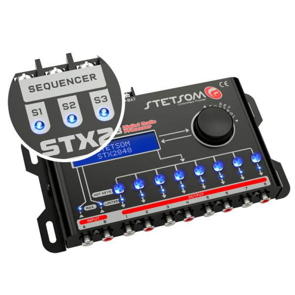 Procesador de 8 canales con secuenciador STETSOM STX2848