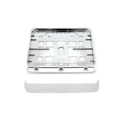 Marco para matricula de moto- color metálico