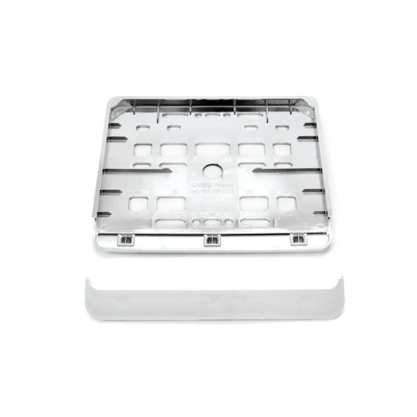 Marco para matricula de moto- color metálico