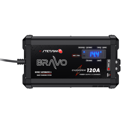 Fuente y cargador de baterías Stetsom Bravo 120 amperios