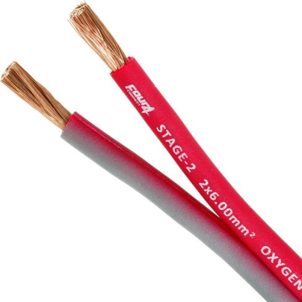Cable De Altavoz 2x6,0mm 100% cobre OFC FOUR Connect 4-800243