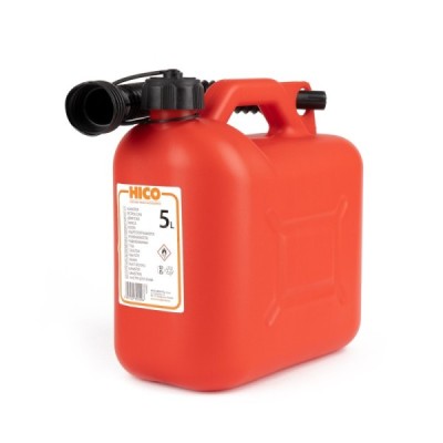 Bidón plástico para conbustible 5L, rojo