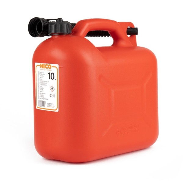 Bidón plástico para conbustible 10L, rojo