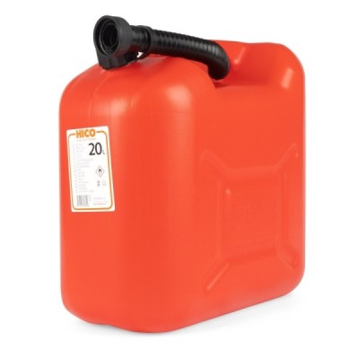 Bidón plástico para conbustible 20L, rojo