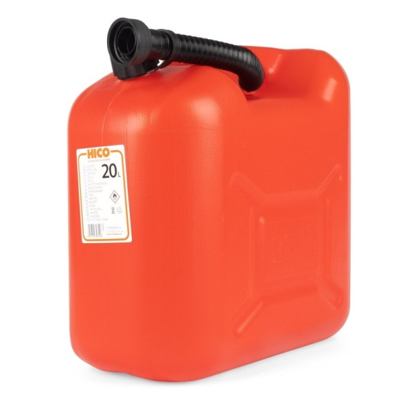 Bidón plástico para conbustible 20L, rojo