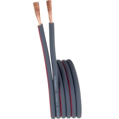 Bobina 30 metros Cable De Altavoz 2x1,5 mm 100% cobre OFC FOUR Connect 4-800233