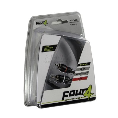 Cable RCA Y" de 2 machos y 1 hembra Four connect 4-800159"