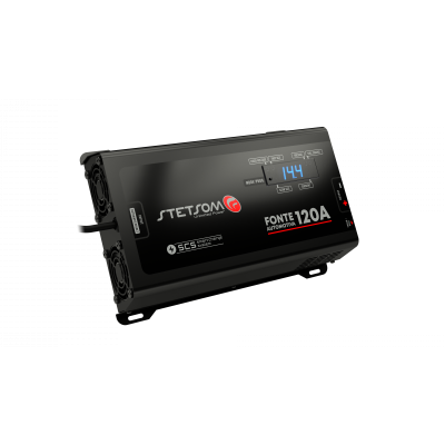 Fuente alimentación y cargador de baterías de 120 amperios STETSOM  infinite balack