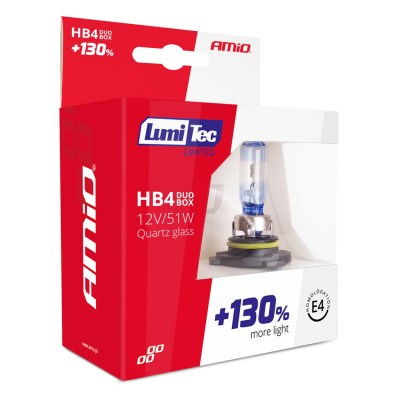 Lamparas halogenas LumiTec LIMITED +130% HB4 12V 51W duo box