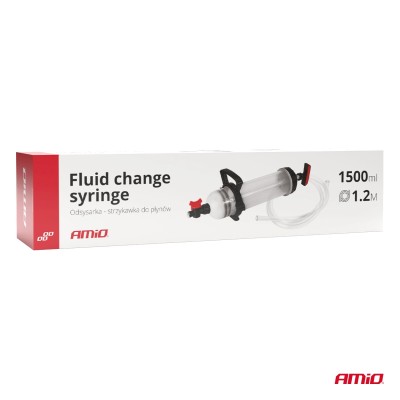 Jeringa de aspiración de fluidos con manguera 1500ml