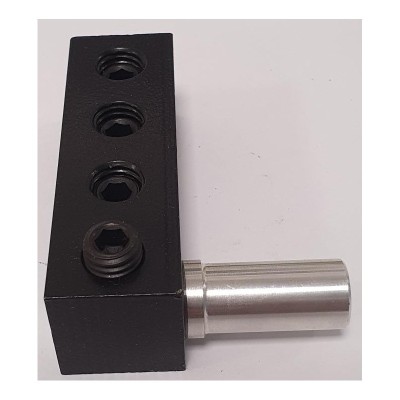 Adaptador de corriente 3 vías de 50mm aluminio negativo