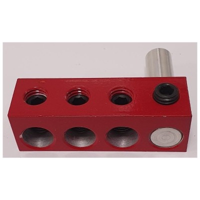 Adaptador de corriente 3 vías 50mm aluminio positivo