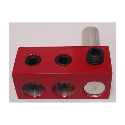 Adaptador de corriente 2 vías 50mm aluminio positivo