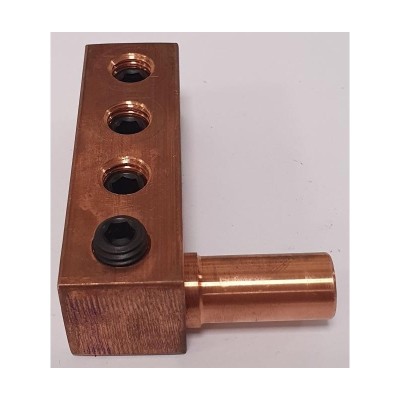 Adaptador corriente 3 vías 50mm de cobre