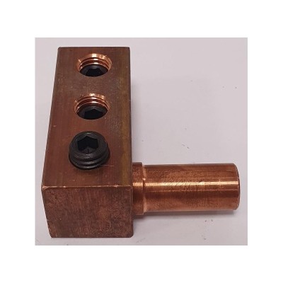 Adaptador corriente 2 vías 50mm de cobre