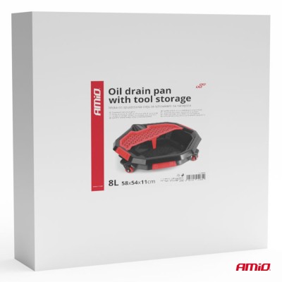 Bandeja para el aceite con almacenamiento de herramientas