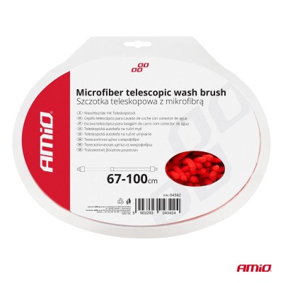 Cepillo para lavado de coche con conector de agua 67-100cm