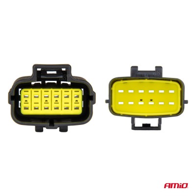 Conector rápido con terminales macho y hembra 12 pines 2.2mm AMIO-04352