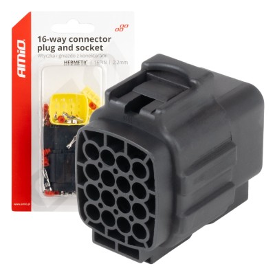 Conector rápido con terminales macho y hembra 16 pines 2.2mm AMIO-04353