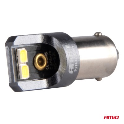 Bombillas LED CANBUS PRO T4W BA9S blanco 12V 24V AMIO-03579