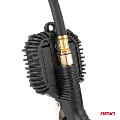 Pistola de inflado con manómetro digital 16 bar AMIO-04483