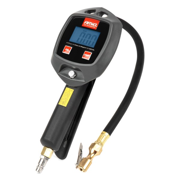 Pistola de inflado con manómetro digital 18 bar AMIO-04482