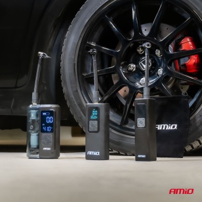 Compresor de aire con linterna LED 100W AMIO-04376