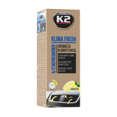 Ambientador de aire acondicionado limón K2 KLIMA FRESH 150ml