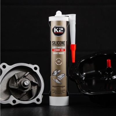 Silicona de juntas roja K2 +300°C 300ml