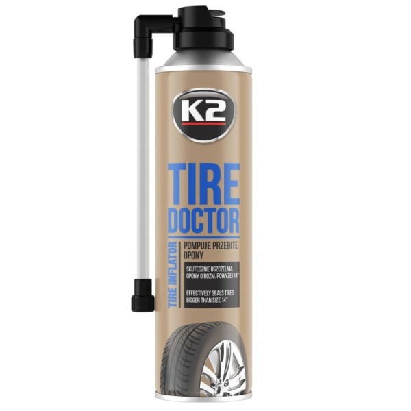 Repara pinchazos K2 TIRE DOKTOR 500ml