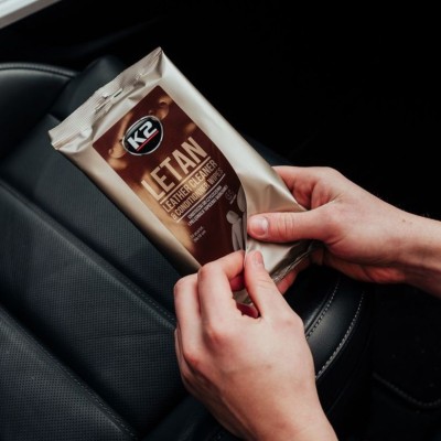 Toallitas limpieza tapicera de piel K2 LETAN