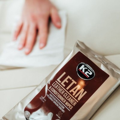 Toallitas limpieza tapicera de piel K2 LETAN