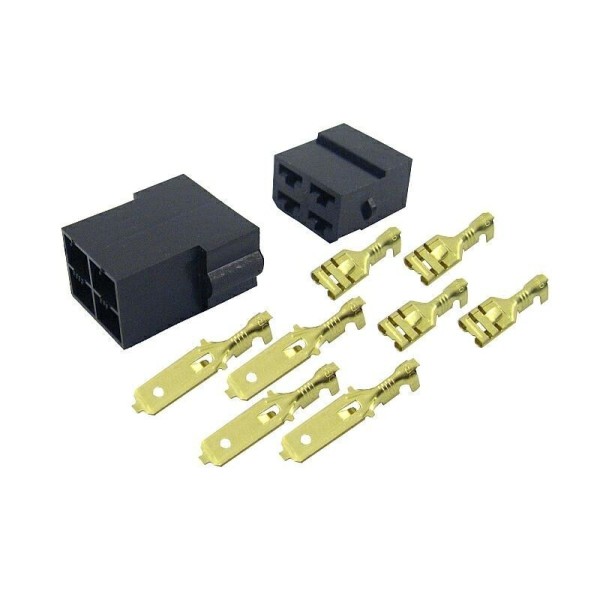 Conector rápido 4 vías negro CarCommerce