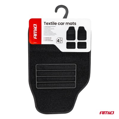 Alfombrillas moqueta universales para coche TCM-04 AMIO