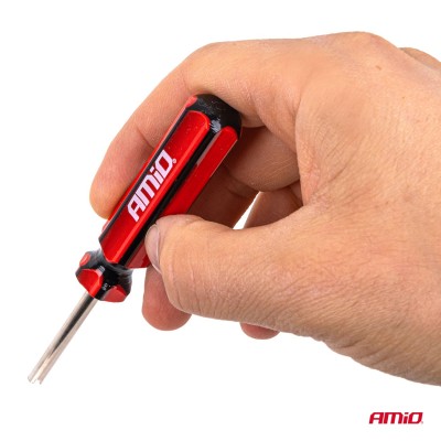 Destornillador para válvulas de neumáticos AMIO