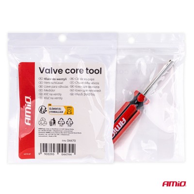 Destornillador para válvulas de neumáticos AMIO