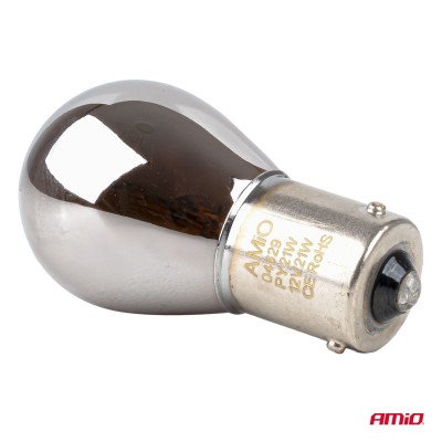 Bombillas halógenas PY21W 12V21W BAU15S LumiTec cromadas AMIO