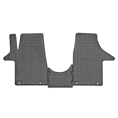 Alfombras de goma VW T6 Multivan 2015 (primera fila) con sistema de fijación delantera