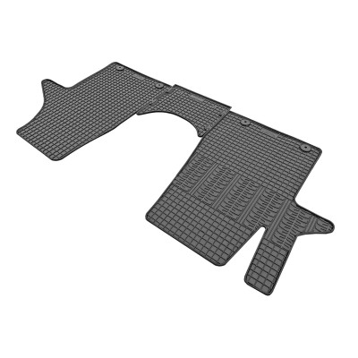 Alfombras de goma VW T6 Multivan 2015 (primera fila) con sistema de fijación delantera