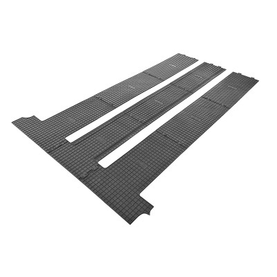 Alfombras de goma VW T5 Multivan 2010/VW T6 Multivan 2015 Filas II+III 6 raíles