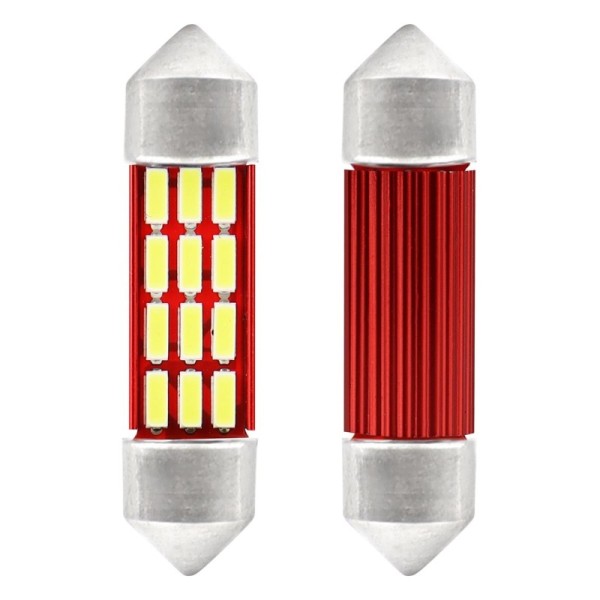 LED CANBUS 4014 12SMD Festoon C5W C10W C3W 36mm White 12V/24V